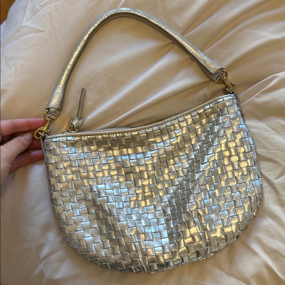 Clare V Silver Petit Moyen with Gold Hardware🫶🏼